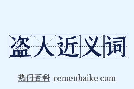 盗人近义词是什么意思的图片